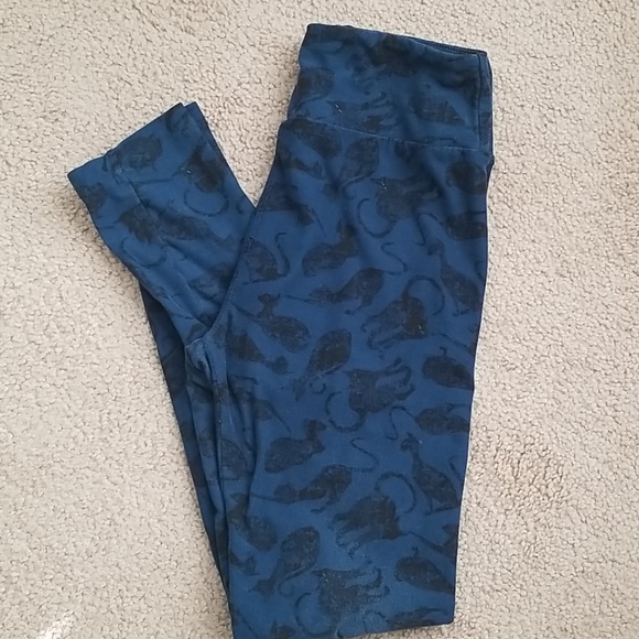 LuLaRoe Other - Lularoe Black Cat Tween Leggings